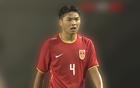中國U16平東南亞隊，張君豪紅牌門將失誤。