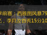 WNBA季前賽：西雅圖風暴79-59康涅狄格陽光，李月汝首秀15分10板